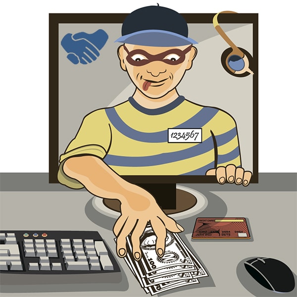 Dealing world. Theft cartoon. Dealer World. Make money on Computer man.